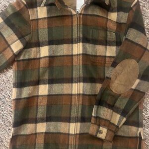 Jones New York Kids Plaid Jacket with Elbow Patches.